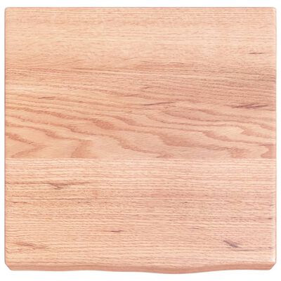 vidaXL Wastafelblad 40x40x(2-6) cm behandeld massief hout lichtbruin