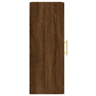 vidaXL Wandkast 34,5x34x90 cm bewerkt hout bruin eikenkleur