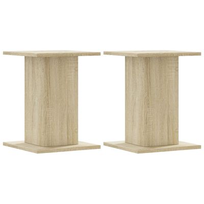 vidaXL Plantenstandaards 2 st 30x30x40 cm bewerkt hout sonoma eiken