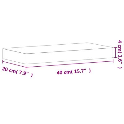 vidaXL Wandschap 40x20x4 cm massief beukenhout