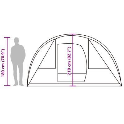 vidaXL Tunneltent 5-persoons waterdicht blauw