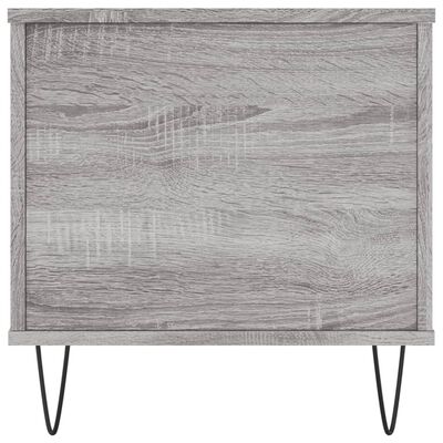 vidaXL Salontafel 90x44,5x45 cm bewerkt hout grijs sonoma eikenkleurig