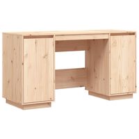 vidaXL Bureau 140x50x75 cm massief grenenhout