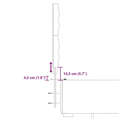 vidaXL Boxspring met matras fluweel roze 140x200 cm