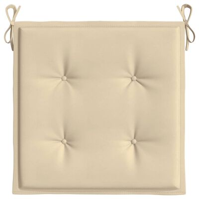 vidaXL Tuinstoelkussens 4 st 50x50x3 cm oxford stof beige