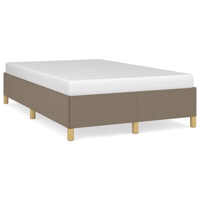 vidaXL Bedframe stof taupe 120x200 cm