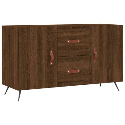 vidaXL Dressoir 100x36x60 cm bewerkt hout bruin eikenkleur