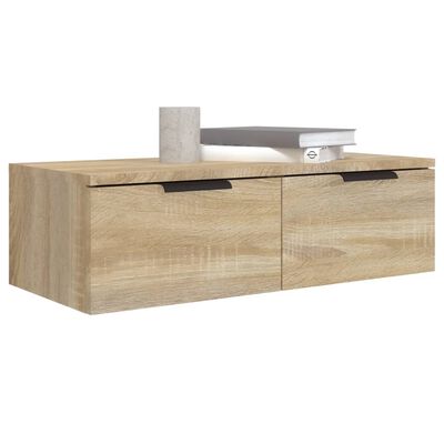 vidaXL Wandkast 68x30x20 cm bewerkt hout sonoma eikenkleurig