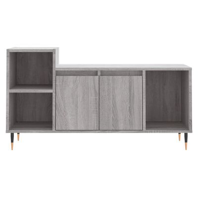 vidaXL Tv-meubel 100x35x55 cm bewerkt hout grijs sonoma eikenkleurig