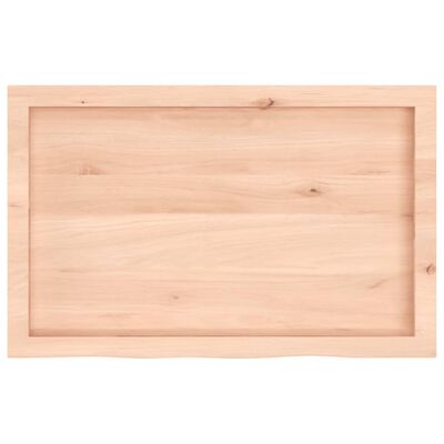 vidaXL Wandschap 80x50x(2-4) cm onbehandeld massief eikenhout