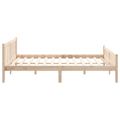 vidaXL Bedframe zonder matras massief hout 120x200 cm