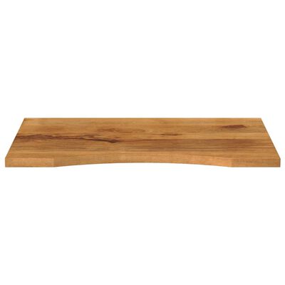 vidaXL Bureaublad met ronding 80x60x2,5 cm massief ruw mangohout