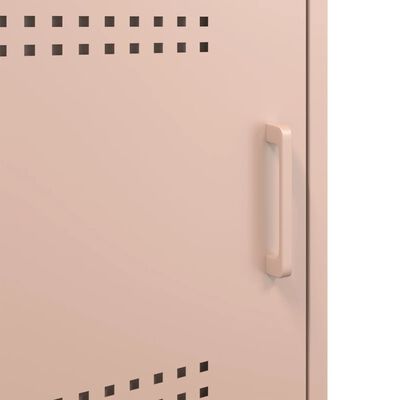 vidaXL Tv-meubel 100,5x39x50,5 cm staal roze