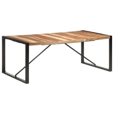 vidaXL Eettafel 200x100x75 cm massief hout