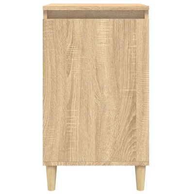 vidaXL Nachtkastjes 2 st 40x35x70 cm bewerkt hout sonoma eikenkleurig