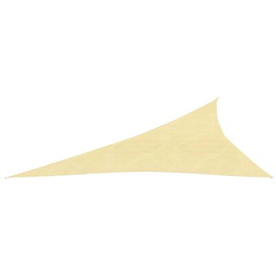 vidaXL Zonnezeil 160 g/m² 3x4x5 m HDPE beige