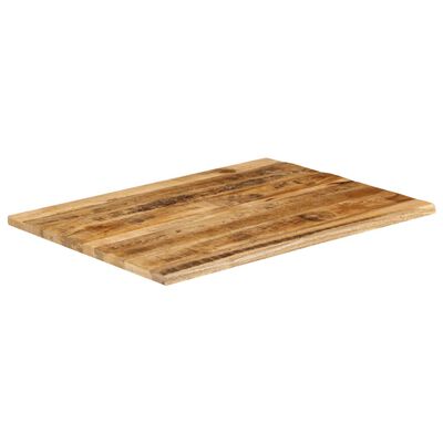 vidaXL Tafelblad met natuurlijke rand 110x80x2,5 cm massief mangohout