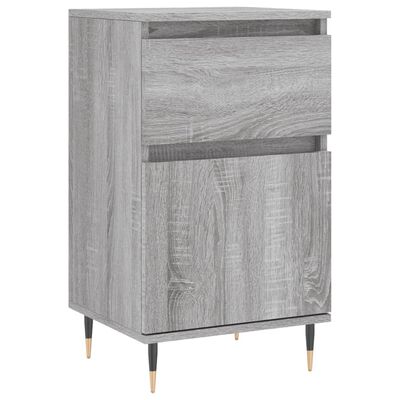 vidaXL Dressoir 40x35x70 cm bewerkt hout grijs sonoma