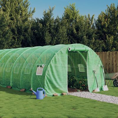 vidaXL Tuinkas met stalen frame 54 m² 18x3x2 m groen