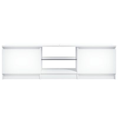 vidaXL Tv-meubel met LED-verlichting 120x30x35,5 cm wit