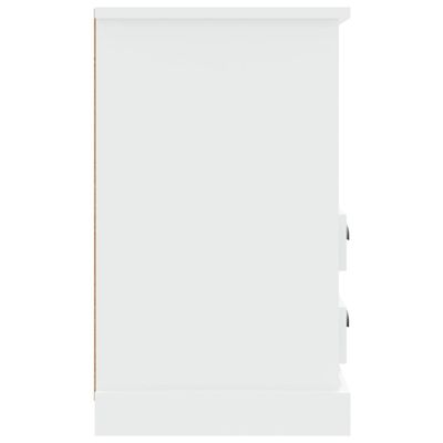 vidaXL Nachtkastjes 2 st 43x36x60 cm hoogglans wit