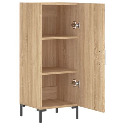 vidaXL Dressoir 34,5x34x90 cm bewerkt hout sonoma eiken