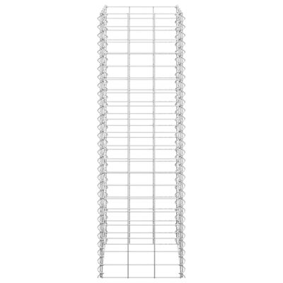 vidaXL Schanskorf plantenbakken 3 st verhoogd 30x30x100 cm ijzer