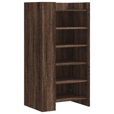 vidaXL Schoenenkast 52x37,5x100 cm bewerkt hout bruin eikenkleurig