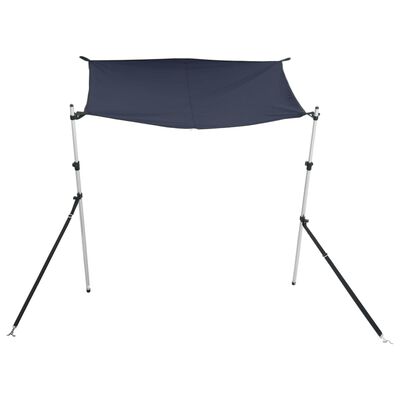 vidaXL Schaduwdoek T-top 170x170x(115-183) cm blauw