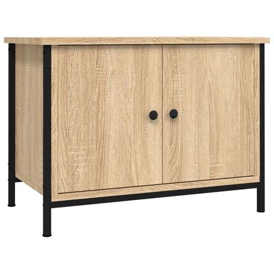 vidaXL Tv-meubel met deuren 60x35x45 cm bewerkt hout sonoma eikenkleur