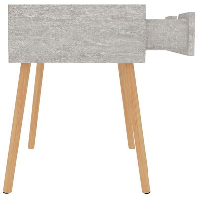 vidaXL Nachtkastjes 2 st 40x40x56 cm bewerkt hout betongrijs