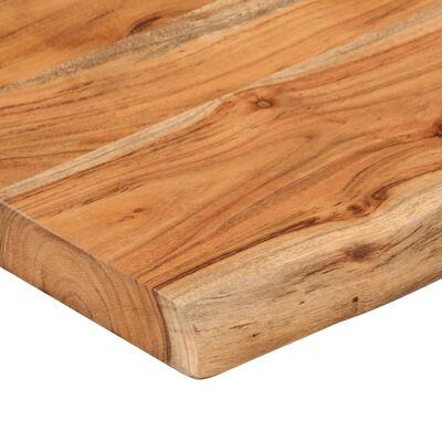 vidaXL Wandschap rechthoekig natuurlijke rand 180x20x2,5 cm acaciahout