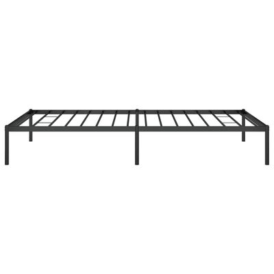 vidaXL Bedframe metaal zwart 107x203 cm