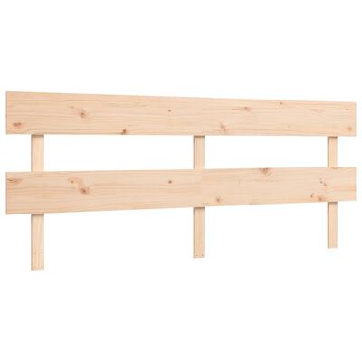 vidaXL Bedframe met hoofdbord massief hout