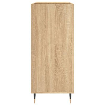 vidaXL Platenkast 84,5x38x89 cm bewerkt hout sonoma eikenkleurig