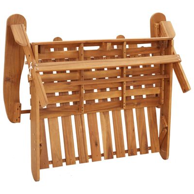 vidaXL 4-delige Loungeset Adirondack massief acaciahout