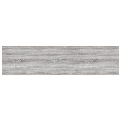 vidaXL Wandschappen 4 st 80x20x1,5 cm bewerkt hout grijs sonoma eiken