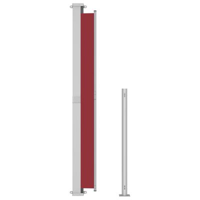 vidaXL Tuinscherm uittrekbaar 220x500 cm rood