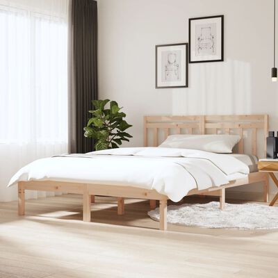 vidaXL Bedframe massief hout 120x190 cm