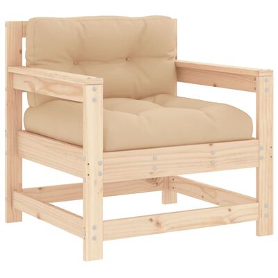 vidaXL 7-delige Loungeset met kussens massief teak