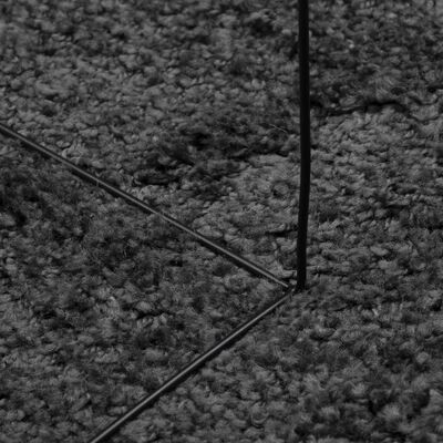 vidaXL Vloerkleed PAMPLONA shaggy hoogpolig 100x200 cm antraciet