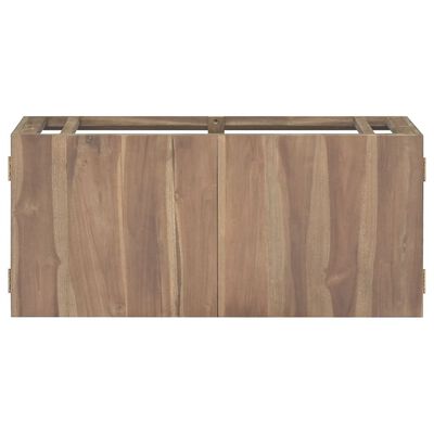 vidaXL Badkamerwandkast 90x39x40 cm massief teakhout