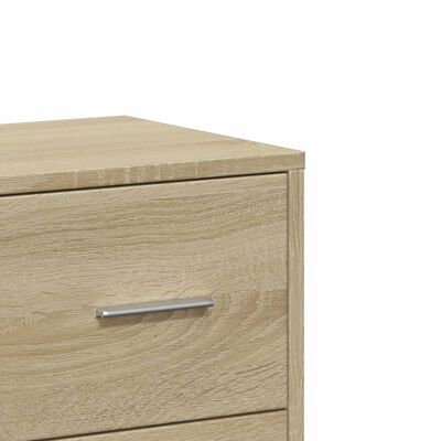 vidaXL Dressoir 60x31x84 cm bewerkt hout sonoma eikenkleurig