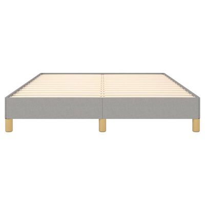 vidaXL Bedframe zonder matras stof lichtgrijs 140x200 cm