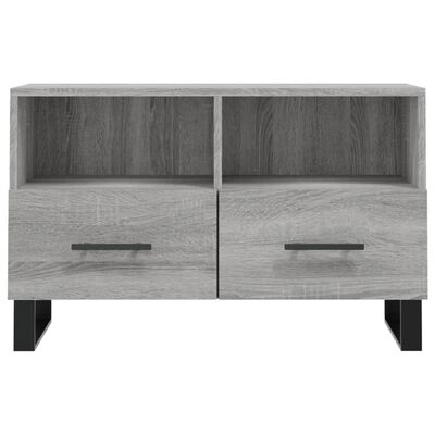 vidaXL Tv-meubel 80x36x50 cm bewerkt hout grijs sonoma eikenkleurig