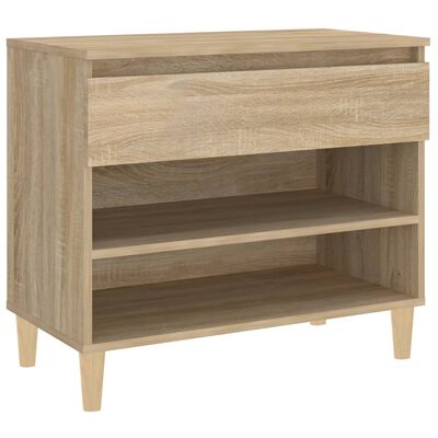 vidaXL Schoenenkast 70x36x60 cm bewerkt hout sonoma eikenkleurig