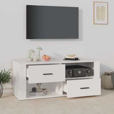 vidaXL Tv-meubel 100x35x40 cm bewerkt hout wit