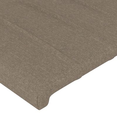 vidaXL Hoofdbord LED 100x5x78/88 cm stof taupe