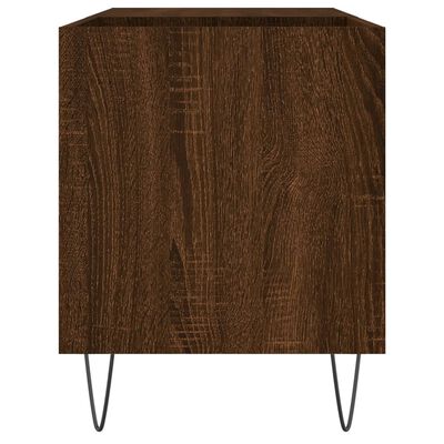 vidaXL Platenkast 85x38x48 cm bewerkt hout bruin eikenkleur