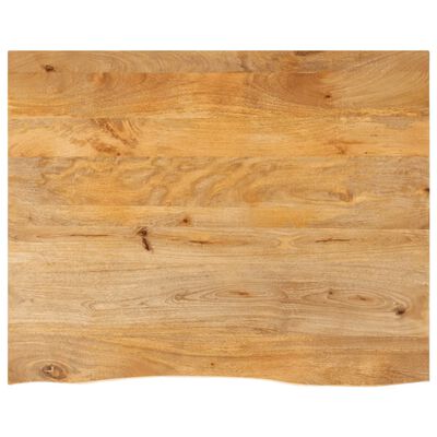 vidaXL Tafelblad met natuurlijke rand 90x80x2,5 cm massief mangohout